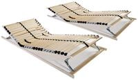 vidaXL Bett Lattenroste 2 Stk. mit 28 Latten 7 Zonen 70x200 cm