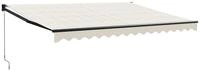 vidaXL Markise Sonnenschutz Einziehbar Creme 4,5x3 m Stoff und Aluminium