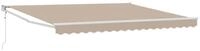 vidaXL Markise Markise Beige 400 x 300 cm Polyester und Metall (1-St)