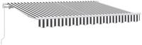vidaXL Markise Einziehbare Markise Anthrazit 250 x 200 cm Stoff (1-St)