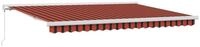 vidaXL Markise Ausziehbare Markise Rot und Schwarz 450 x 300 cm (1-St)