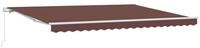 vidaXL Markise Markise Manuell Braun 450x300 cm (1-St)