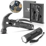 STAHLWERK Multitool 2 Tools Taschenmesser Multifunktionswerkzeug Taschenlampe,