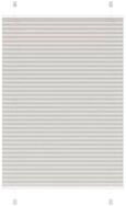 vidaXL Plissee, Plissee Hellgrau 95x150 cm Stoffbreite 94,4 cm Polyester