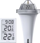 technoline Schwimmthermometer WS 9079, Digitales Poolthermometer mit...