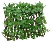 vidaXL Gartenzaun Rankgitter mit K&uuml;nstlichem Efeu 5 Stk. Erweiterbar 180x30 cm,