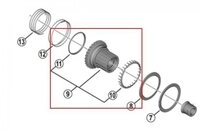Shimano Laufrad SHIMANO Freilaufk&ouml;rper MICRO SPLINE XT/SLX - pr&auml;ziser Antrieb...