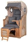 bene living Strandkorb Ammersee 1-Sitzer Teak - PE shell - Modell 500, BxTxH: