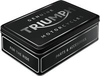 Nostalgic-Art Keksdose Vorratsdose Flach - Triumph - Parts & Accessories Silver