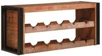 vidaXL Weinregal Weinregal Braun 100 x 45 x 33 cm Massives Altholz, 1-tlg.