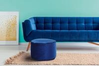 Kayoom Stauraumhocker Pouf Taj Mahal 125, trendige samtige Oberfl&auml;che (1 St),