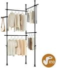 SoBuy Kleiderst&auml;nder KLS03, verstellbarer offener Kleiderschrank f&uuml;r...
