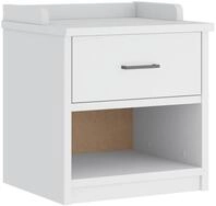 vidaXL Sitzbank Flurbank SANDNES Wei&szlig; 45x40x50 cm Massivholz Kiefer