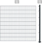 Arvotec Einstabmattenzaun ESSENTIAL 180 zum Einbetonieren, (Set, 17-St),...