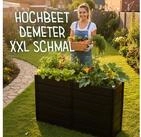 KHW Hochbeet Demeter XXL schmal (Spar-Set), platzsparende Bauweise, erweiterbar,