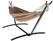 GARMIO H&auml;ngematte mit Gestell, 200kg Belastbarkeit, 270x110x105cm (inkl....