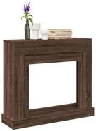 vidaXL Dekokamin, Kaminumrandung Braun Eichen-Optik 100x30x87,5 cm Holzwerkstoff
