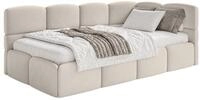Selsey Jugendbett CLOUDY, mit Eck-Kopfteil, Lattenrost, Bettkasten und