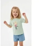 Blue Seven T-Shirt mit s&uuml;&szlig;en Frontmotiven gr&uuml;n 98 EU