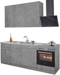 wiho K&uuml;chen K&uuml;chenzeile Chicago, mit E-Ger&auml;ten, Breite 220 cm