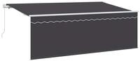 vidaXL Markise Einziehbare Markise Anthrazit 400 x 200 cm (1-St)