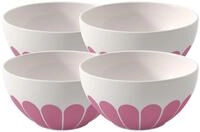 Villeroy & Boch M&uuml;slischale Fleur cassis M&uuml;slischale 14cm Set4, Premium...