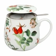 K&ouml;nitz Becher My Favourite Tea Hagebutte, Porzellan, mit Sieb und Deckel