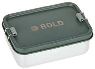 L&Auml;SSIG Lunchbox L&auml;ssig Brotdose Kinder - Edelstahl Lunchbox BOLD, dark olive