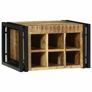 vidaXL Barschrank Weinregal 2 pcs 46 x 35 x 27,5 cm Massivholz (2-St)