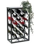 DanDiBo Weinregal Metall Schwarz Stehend 96434 68cm Weinhalter 20 Flaschen