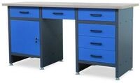 Jan Nowak Werkbank Werkstatttisch 170 cm FRANK 6 Schubladen Schrank laminierte