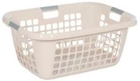 Teko-plastic W&auml;schewanne W&auml;schekorb Easy 65L &ndash; Creme 3 Griffe