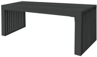 HOME DELUXE Sitzbank aus Holz LORA - 110&nbsp;x 40 x 42 cm, Kiefernholz, Lamellen,