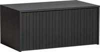 WOOOD Truhenbank New Gravure Bunkbench, mit grafischen Relieft&uuml;ren auf Rollen,