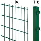 GARDEN 'N' MORE Doppelstabmattenzaun Excellent, (21-St), 10 Elemente f&uuml;r 20 m,...