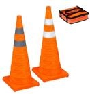 relaxdays Pylonen Faltbare Pylonen 70 cm im 2er Set