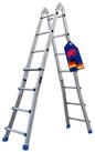 PROREGAL&reg; Vielzweckleiter APOLLO 3-in-1 Aluminium 4x4 Sprossen 3,7 m H&ouml;he...