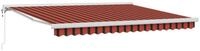 vidaXL Markise Ausziehbare Markise Orange und Braun 350 x 250 cm (1-St)