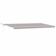 vidaXL Markise Markisenstoff Hellgrau 600 x 300 cm Polyester (1-St)
