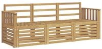 vidaXL Gartensofa Sofagarnituren Massivholz, 3 Teile