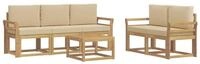 vidaXL Gartenlounge-Set Outdoor-Sofagarnitur 6 pcs, (6-tlg)