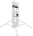 ALTEC Aluminium Fahrger&uuml;st Rollfix 2.0 mit &Oslash;125mm Rollen & Dreieckausleger,...