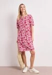 STREET ONE Druckkleid Sommerrock mit Split Neck und Print