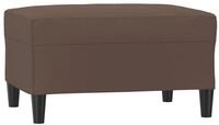 vidaXL Polsterhocker Fu&szlig;hocker Braun 70x55x41 cm Kunstleder (1 St)