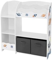 Joyz Spielzeugtruhe Kinderregal Kinderm&ouml;bel Kinderzimmerregal Spielzeug...
