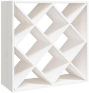 vidaXL Weinregal NA Weinregal Wei&szlig; 62x25x62 cm Massivholz Kiefer f&uuml;r stilvolle