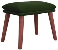 vidaXL Polsterhocker Fu&szlig;hocker Dunkelgr&uuml;n 45x29,5x35 cm Samt (1 St)