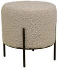 House Nordic Pouf in Grau braun, Stoff - 35,5x37x35,5cm (BxHxT)