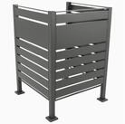 DEGAMO M&uuml;lltonnenbox Sichtschutz L&Uuml;BECK, f&uuml;r 1 Tonne bis 240 Liter, Metall