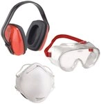 Connex B&uuml;gelgeh&ouml;rschutz Connex Arbeitsschutz-Set 3-teilig Brille